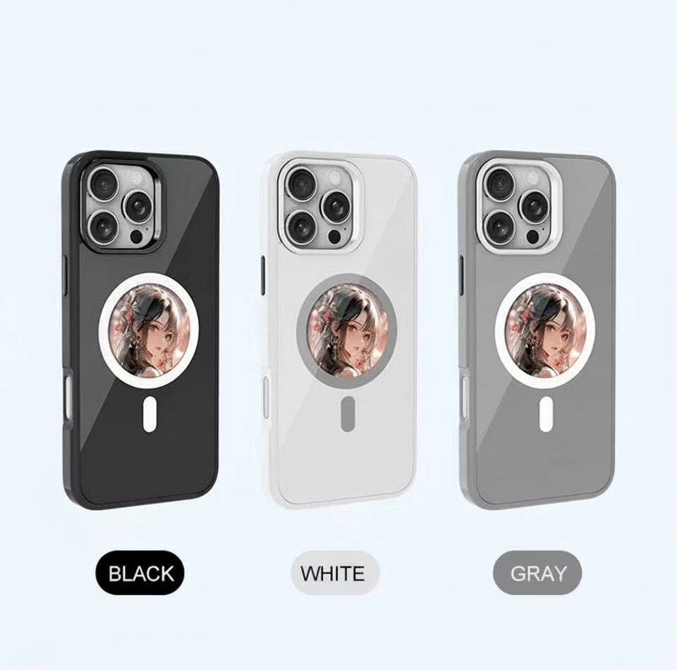 2025 New Designer Cell Phone Cases NFC Smart E Ink Screen Display NFC Mobile Phone Case Cover for IP15 Pro IP16 Custom DIY Case