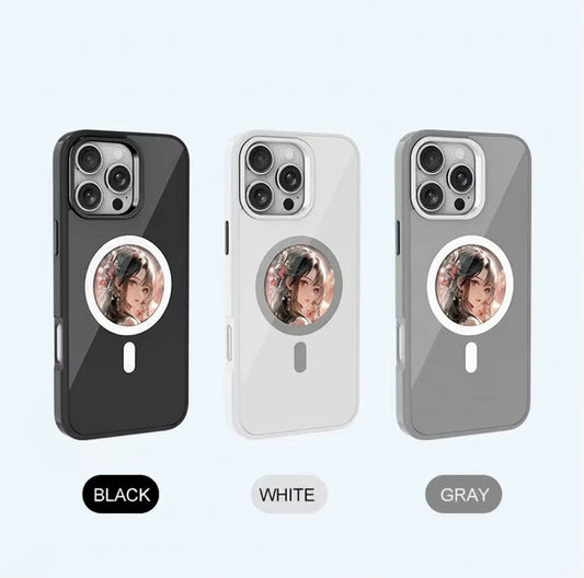 2025 New Designer Cell Phone Cases NFC Smart E Ink Screen Display NFC Mobile Phone Case Cover for IP15 Pro IP16 Custom DIY Case